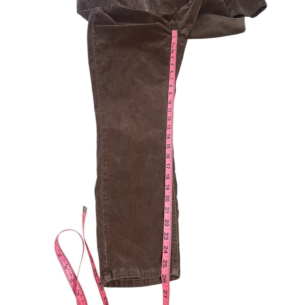 Free People Corduroy Long Sleeve Coverall Jumpsuit Brown Large Utilitarian Retro - Picture 8 of 12
